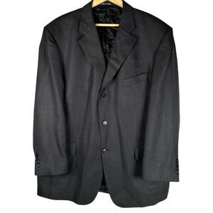Missoni Black Textured Silk Wool Blend Sport Coat Formal Blazer Men’s Size 46R